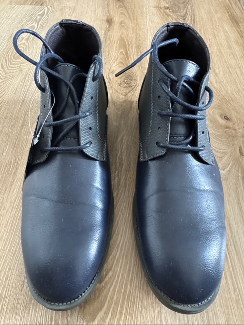 NEW - Andrew Fezza Men's Dark Blue Chukka Boots